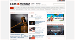 Desktop Screenshot of poloniabarcelona.pl